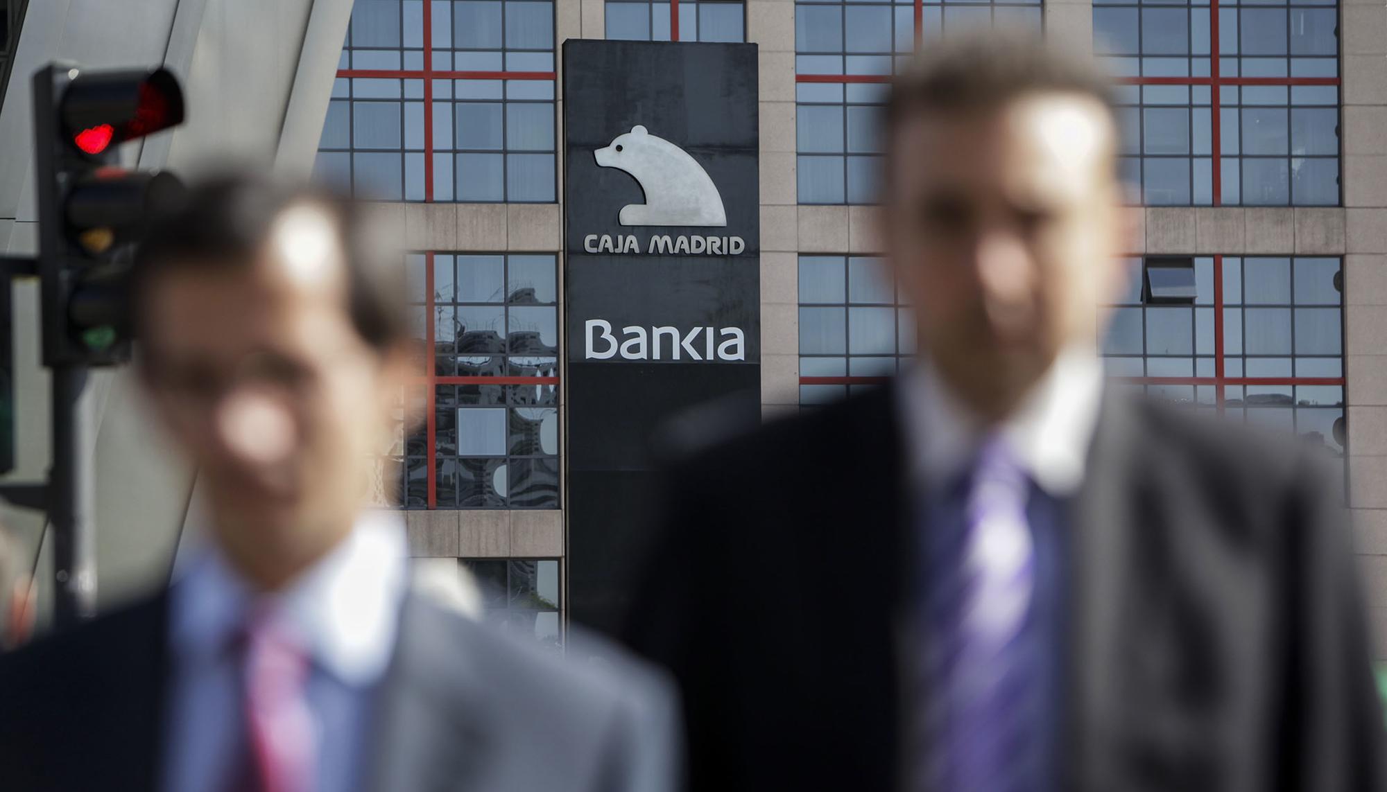 Sede de Bankia en las torres Kio, en Madrid.